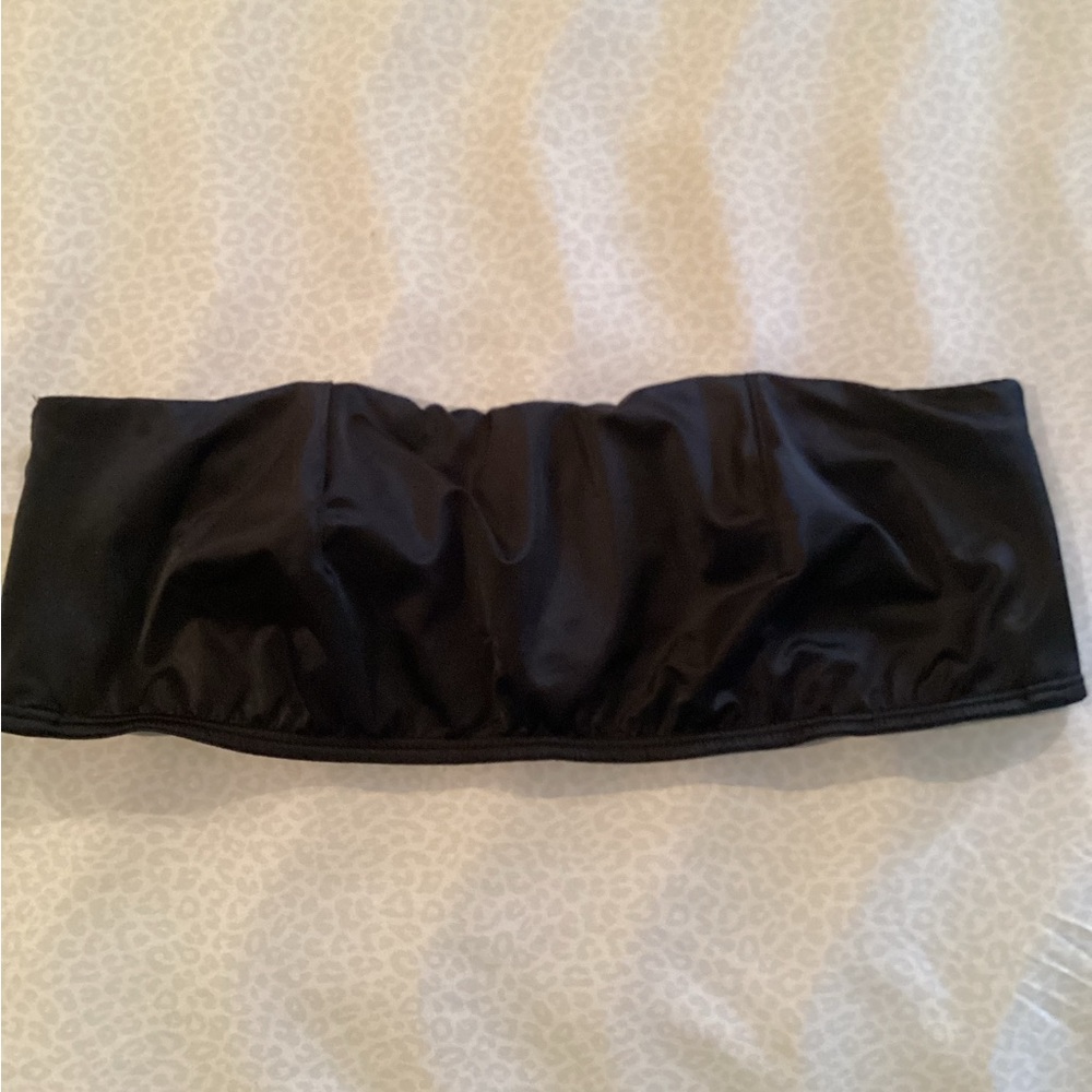 Victoria's Secret Black Bandeau bra unlined 36 D NWT
